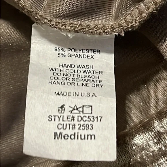 Wanna B medium crushed velvet dress 3/4 sleeve elastic waist has pockets unlined - Picture 11 of 15